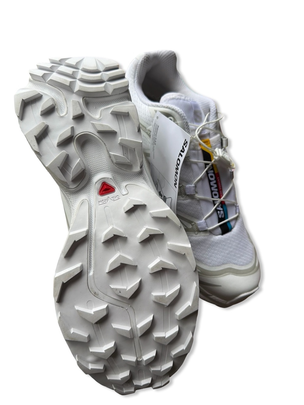 Salomon XT-6 Sneakers White Lunar Rock Trail Running Shoes Revolve women’s 7 - Picture 7 of 13
